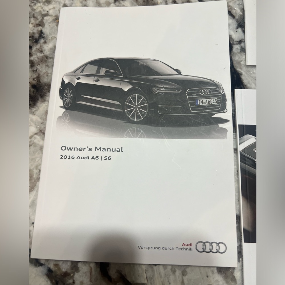 Audi A6/S6 owners manual, operations manual and Audi warranty and maintenance